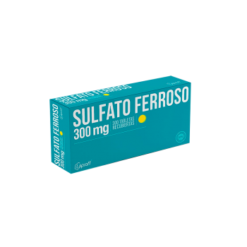 Sulfato Ferroso 300mg Caja...