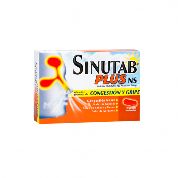 Sinutab Plus Dia caja x 12 TAB