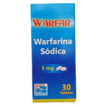 Warfar (warfarina) 5mg Caja...